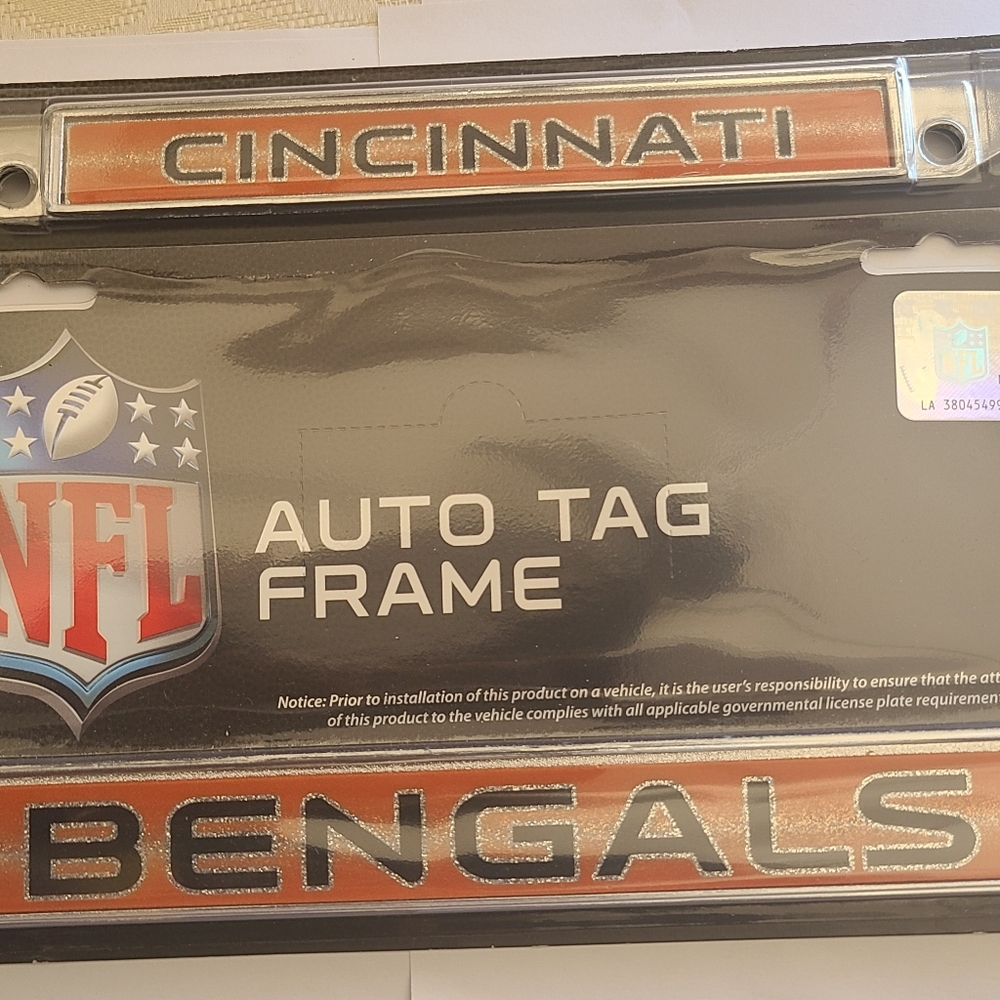 NFL Chrome License Plate Frame